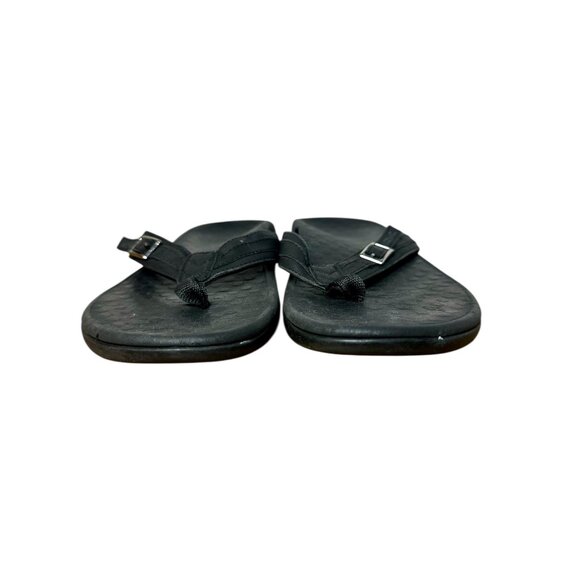 Vionic Bella II Black Orthotic Flip Flops Women’s Sandals Comfort Arch Support 8 - Picture 5 of 9